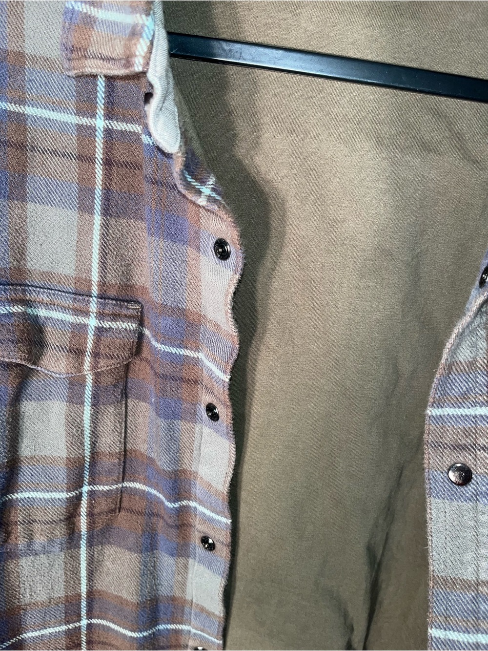 Toad&Co Men's Mojac Over Shirt Long Sleeve Button Flannel Size Large Snap Lined - Picture 6 of 9